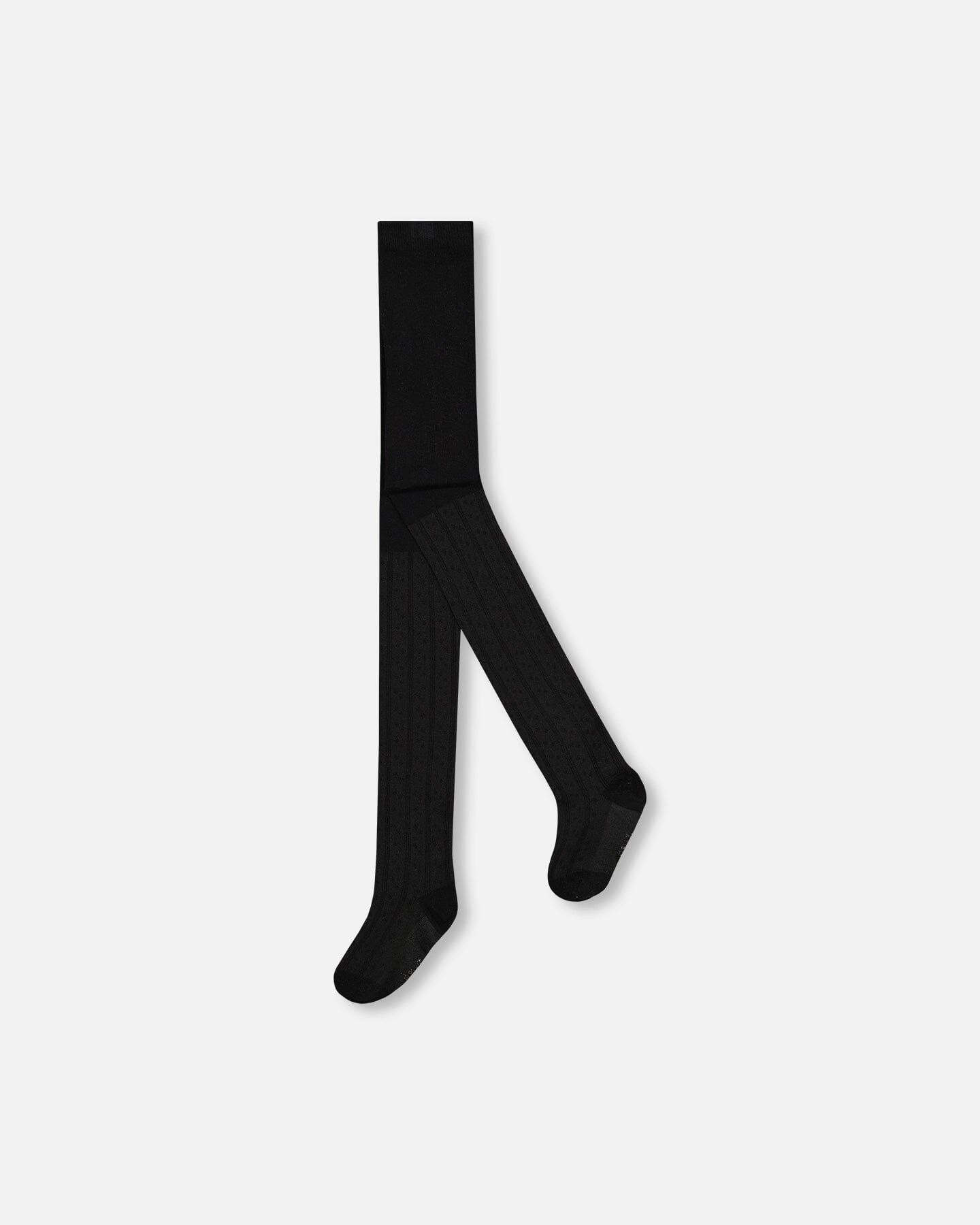 Warm Cable Knit Tights in BlackCable Tights Black-0