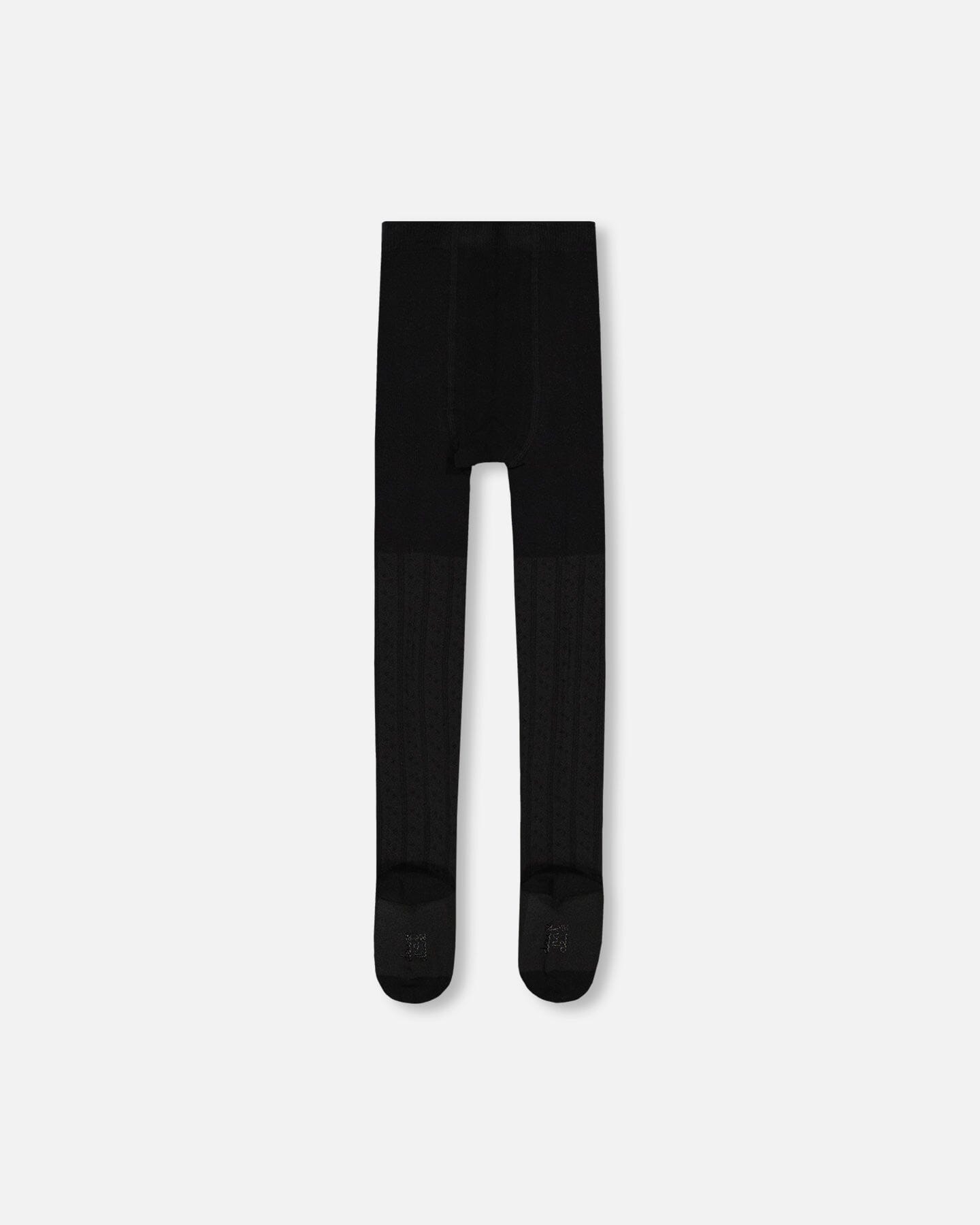 Warm Cable Knit Tights in Black