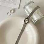 Small Oval Dial Green Watch