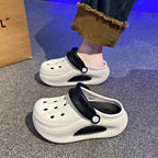 Thick-Soled Toe-Toe Shoes and Slippers
