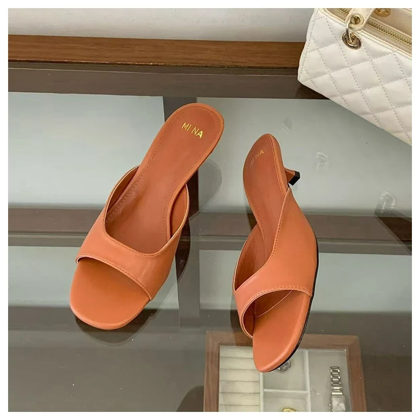 Outdoor Flip Flops Thin High Heel