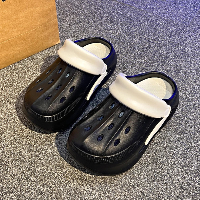 Thick-Soled Toe-Toe Shoes and Slippers