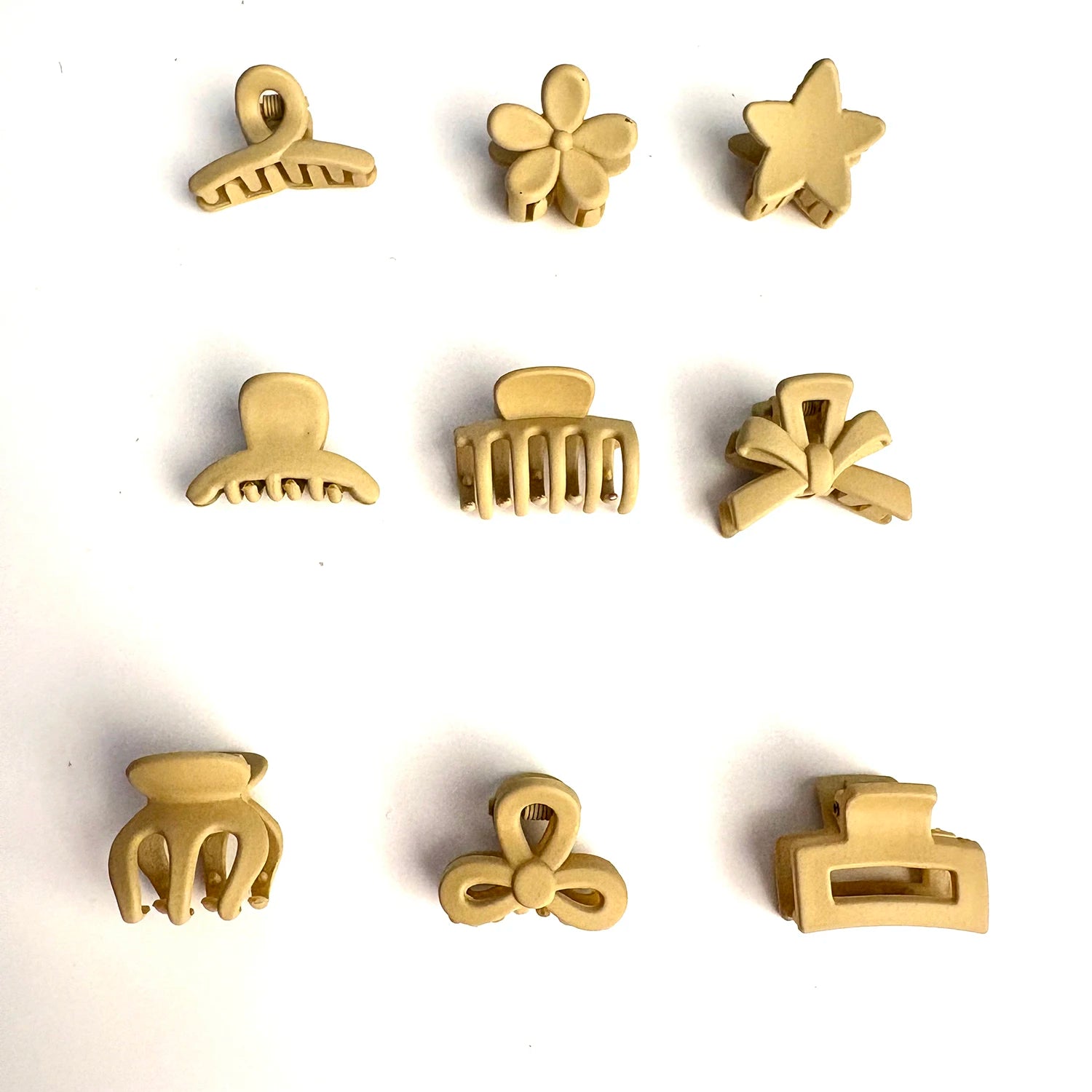 Beige Mixed Pack Small Clips