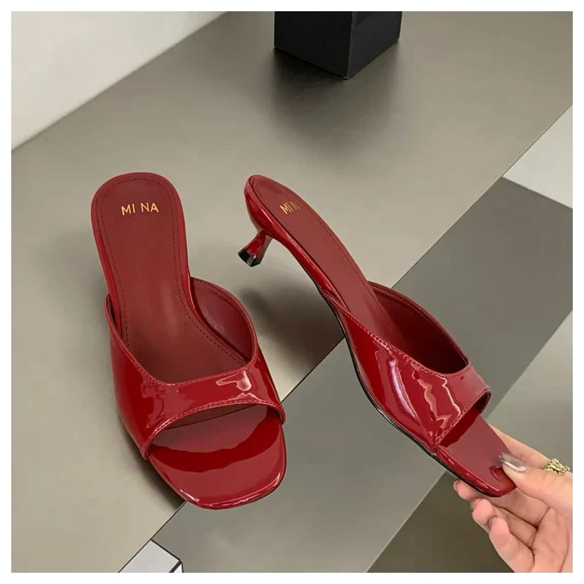 Outdoor Flip Flops Thin High Heel