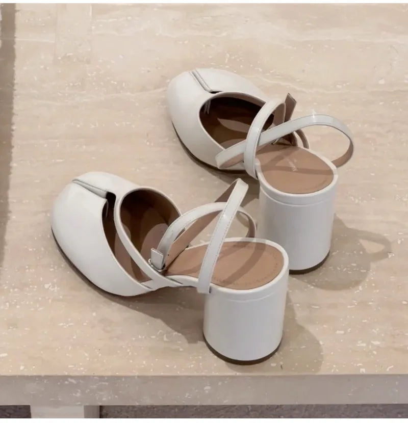 Slingbacks Female Thick High heels