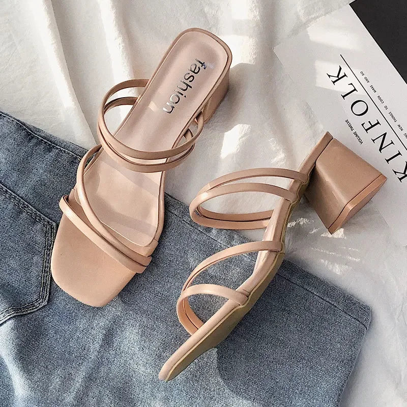 Ankle Strap Ladies Women High Heel