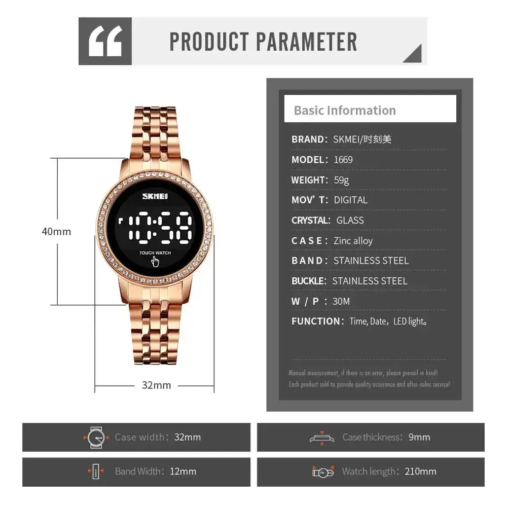 Diamond Waterproof Ladies Wristwatches