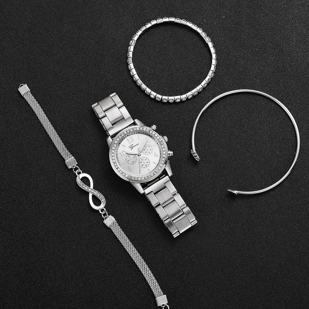 Luxury Steel Band Ladies Quartz Watch