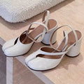 Slingbacks Female Thick High heels