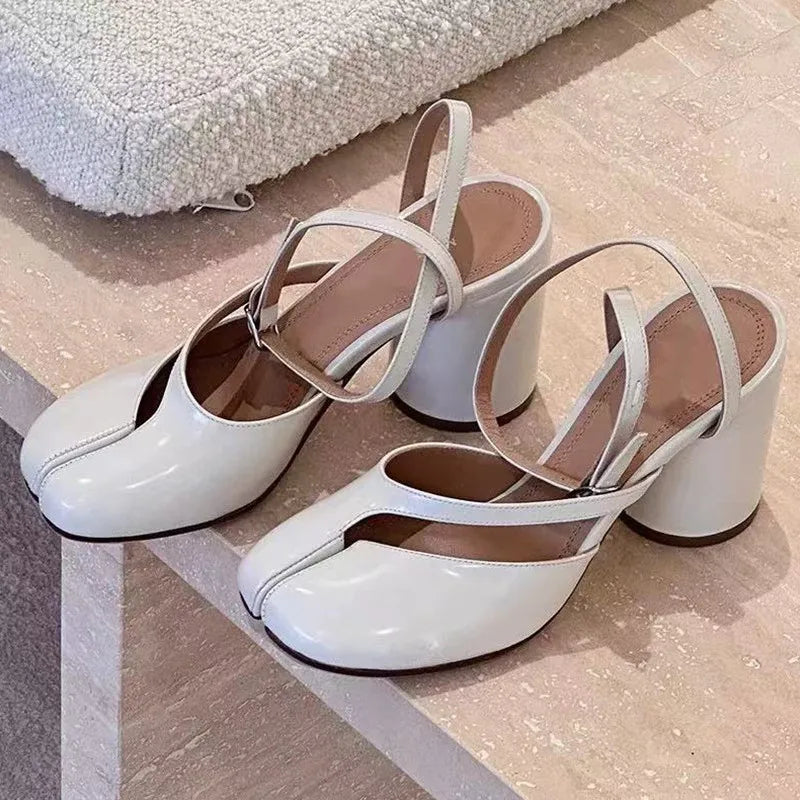 Slingbacks Female Thick High heels