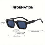 Vintage Rectangle Frame Sunglasses