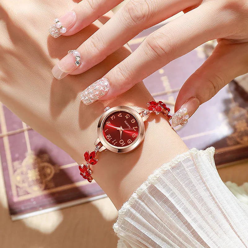Elegant Rhinestone Bracelet Quartz Watch