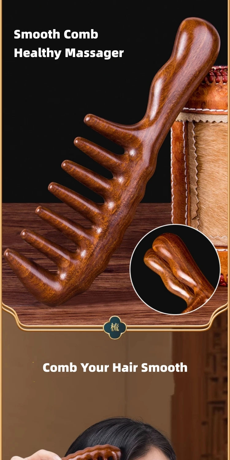 Wooden Head Foot Massager Scalp