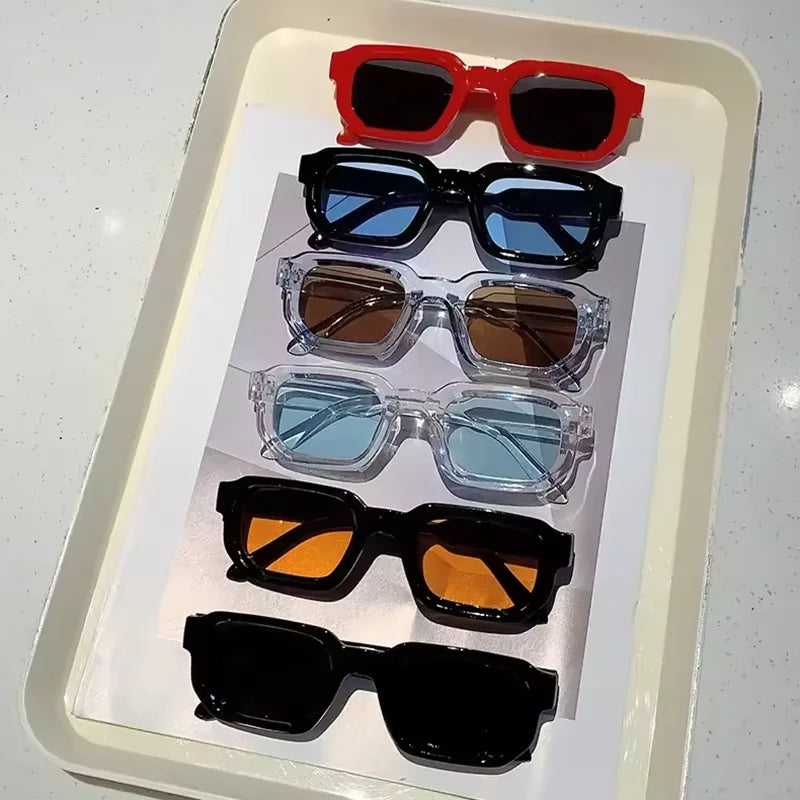 Vintage Rectangle Frame Sunglasses