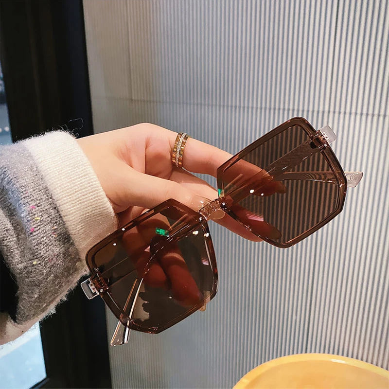Men Brand Square Sun Glasses