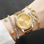 Luxury Steel Band Ladies Quartz Watch
