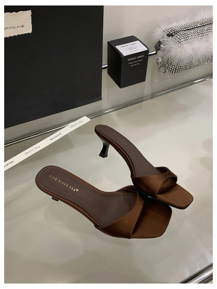 Outdoor Flip Flops Thin High Heel