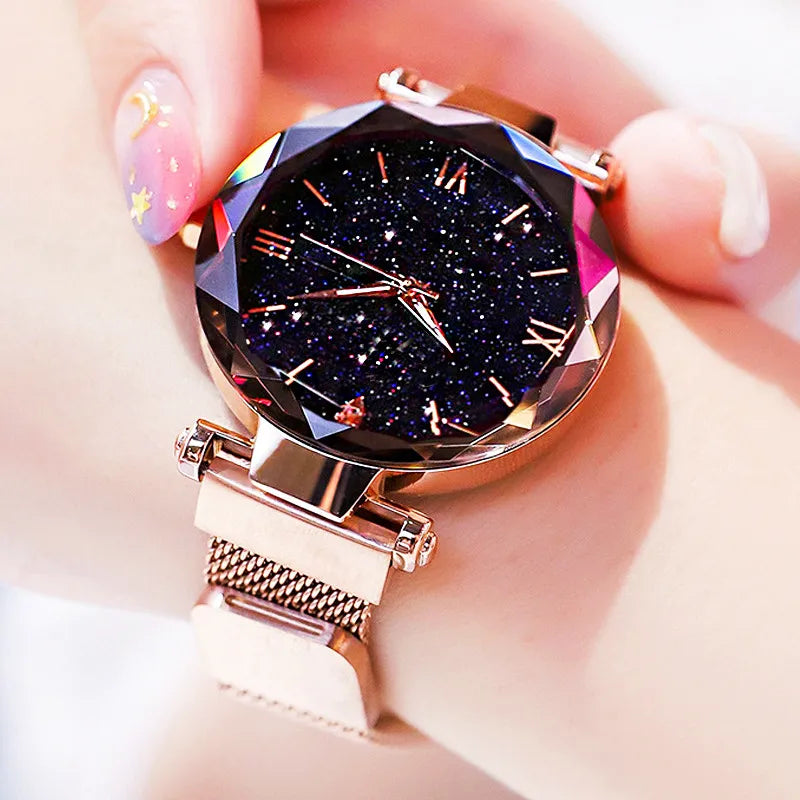 Belt Diamond Quartz Watch Women