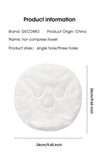 Heating cold hot compress face towel