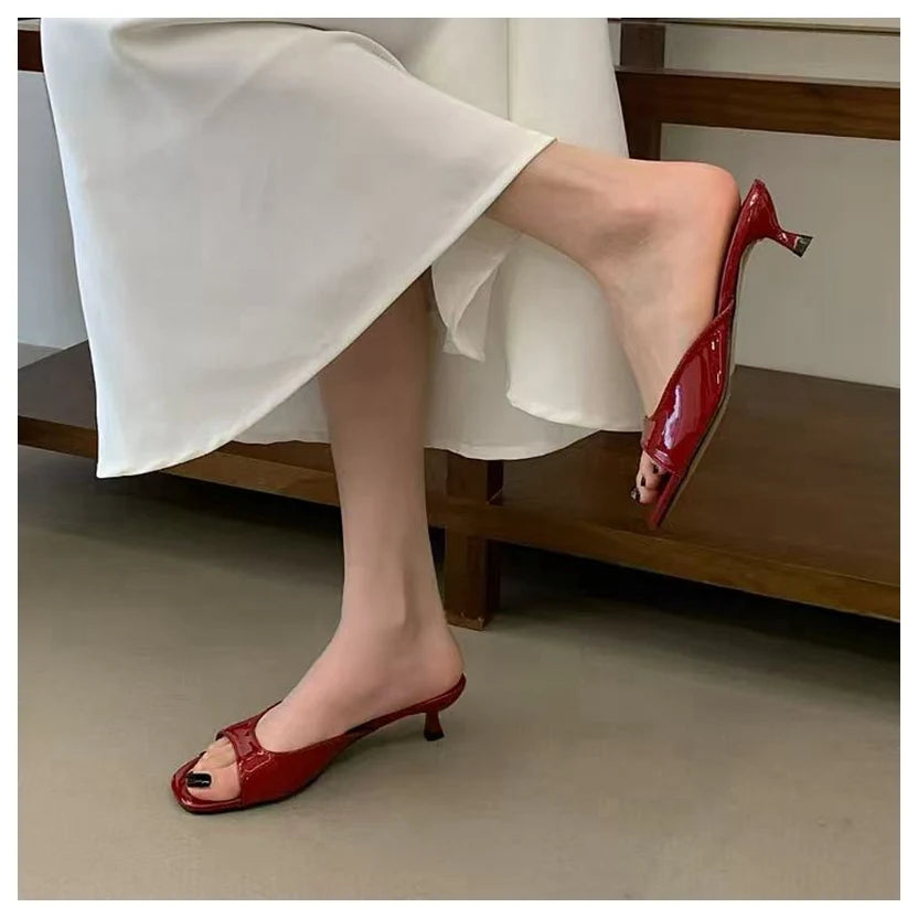 Outdoor Flip Flops Thin High Heel
