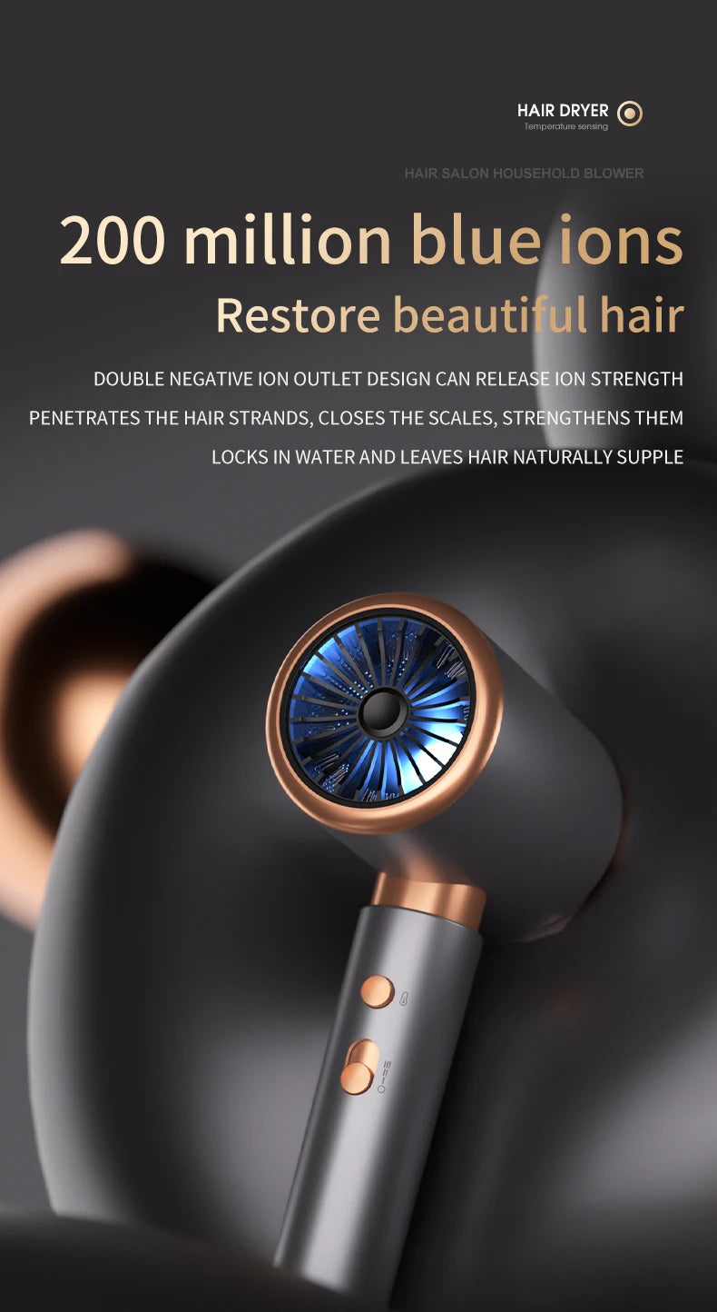 Professional Hair Dryer Hot Cold Wind Air Brush