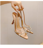 Office Lady Transparent High Heels
