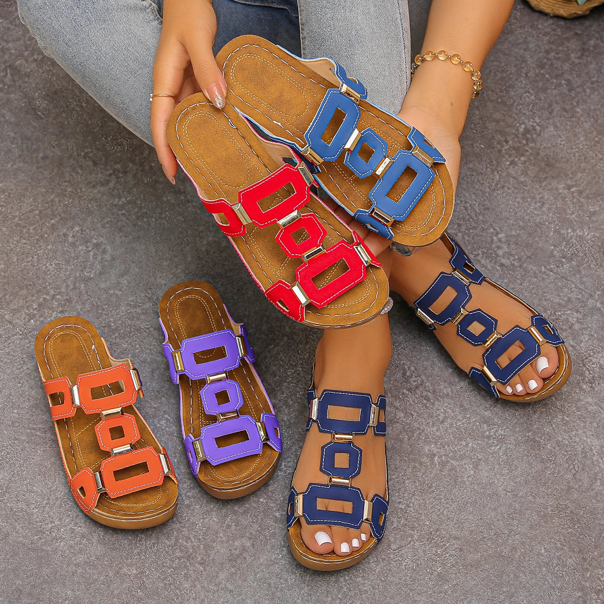 Toe Beach Slippers Roman Style Sandles