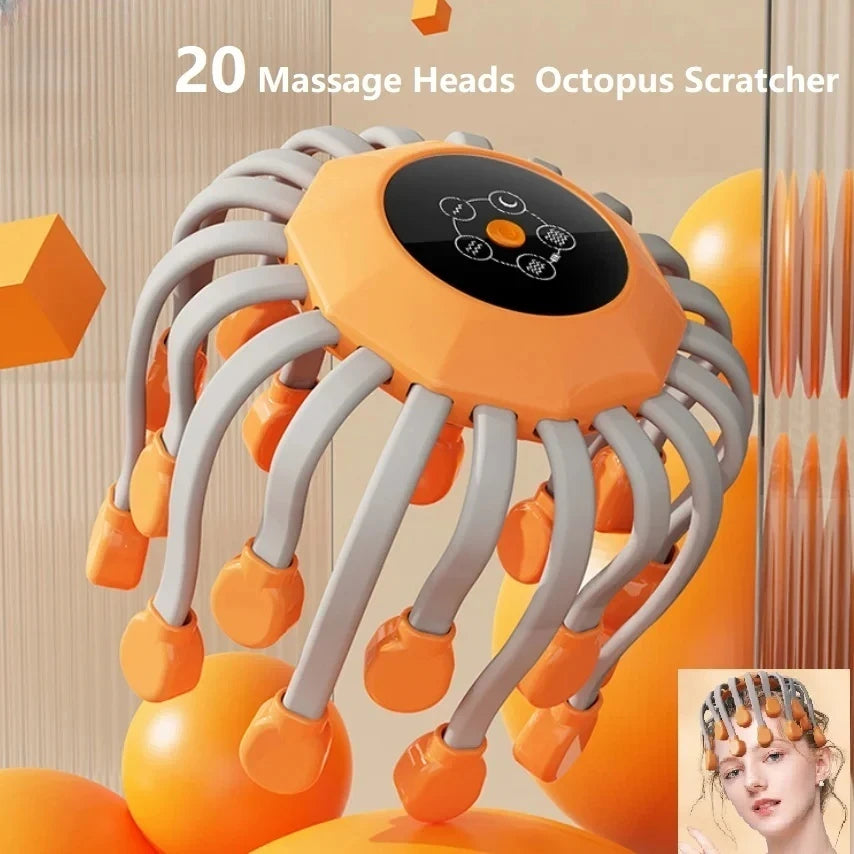 Head Massager Red Light Vibrator