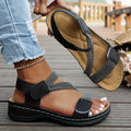 Simple Solid Color Wedge Sandals,
