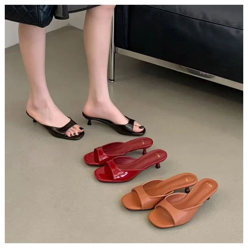 Outdoor Flip Flops Thin High Heel