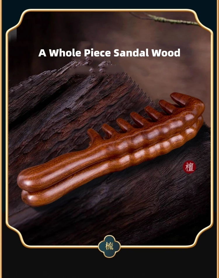 Wooden Head Foot Massager Scalp