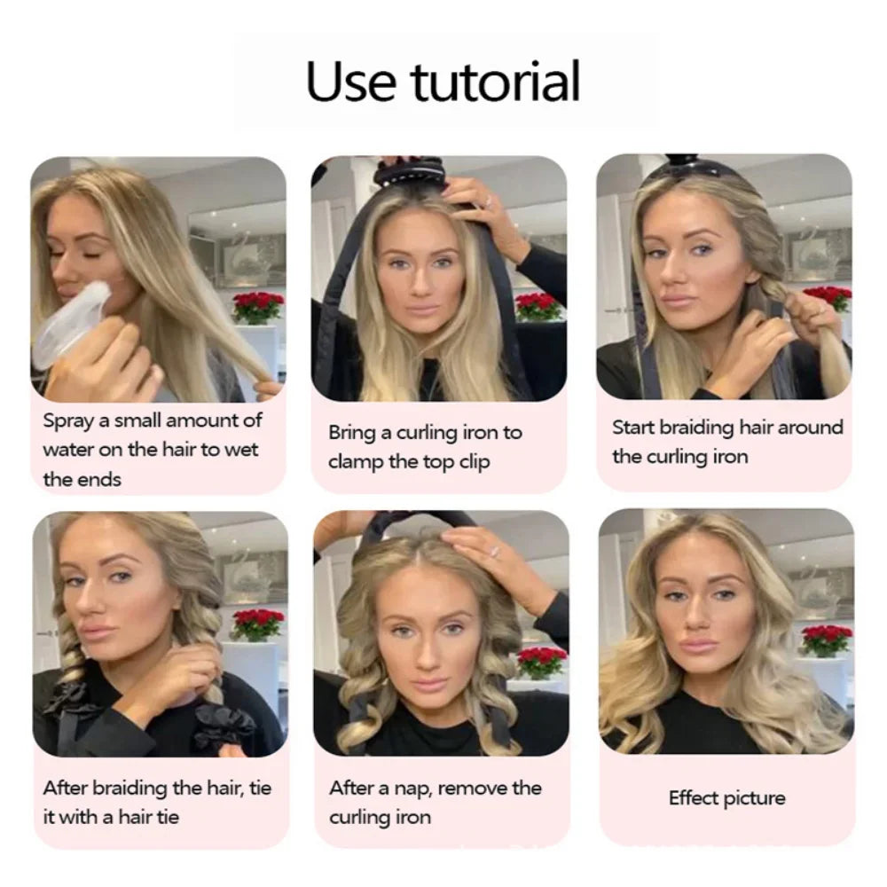 Heatless Curling Rod Headband