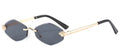 Metal Frame Vintage Rhombus Glasses