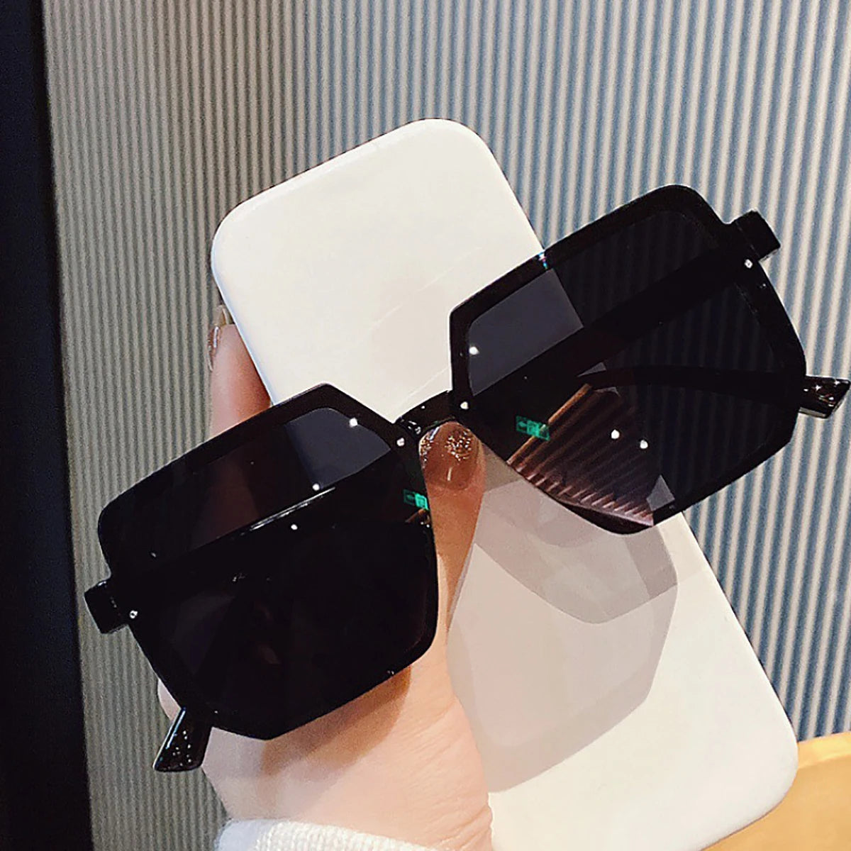 Men Brand Square Sun Glasses