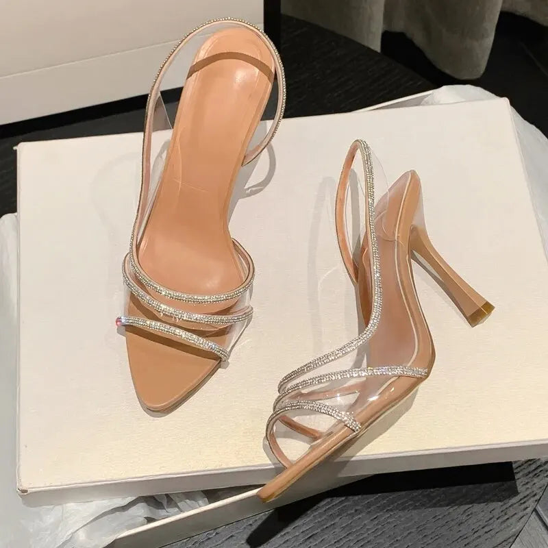 Office Lady Transparent High Heels