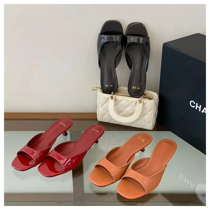 Outdoor Flip Flops Thin High Heel