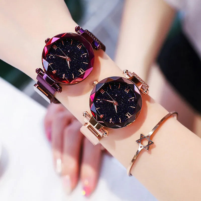 Belt Diamond Quartz Watch Women