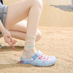 Weaving Casual Colorful Couple Clogsdaily