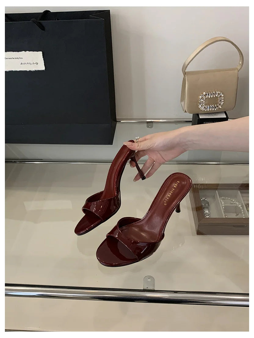 Outdoor Flip Flops Thin High Heel