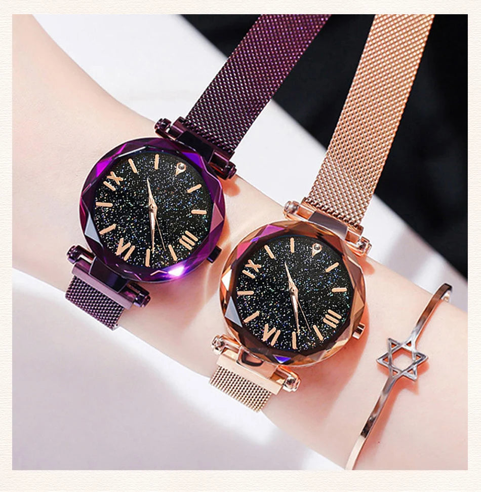 Belt Diamond Quartz Watch Women