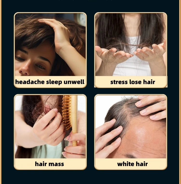 Wooden Head Foot Massager Scalp