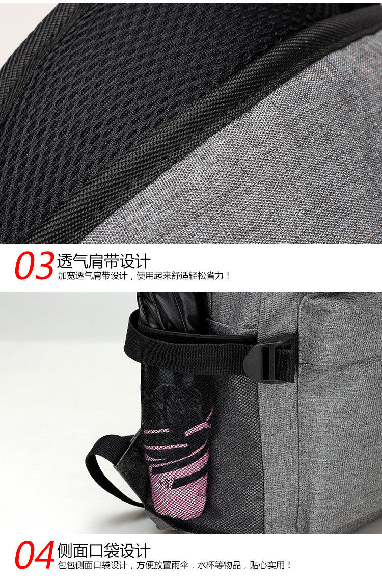 Waterproof Bag Backpack with USB Port for 16 Inch Laptop Unisex - Walmel