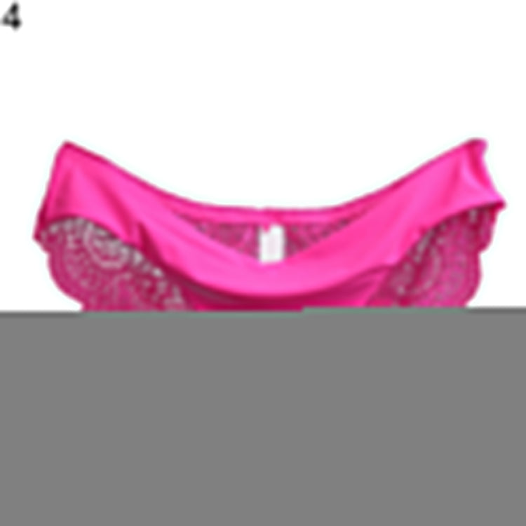 Low Waist Lace Floral Print Seamless Underwear - Walmel