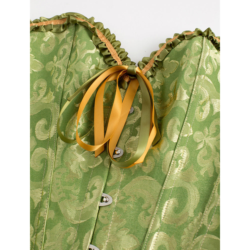 Women's Lace Up Overbust Corset-Lingerie-Walmel