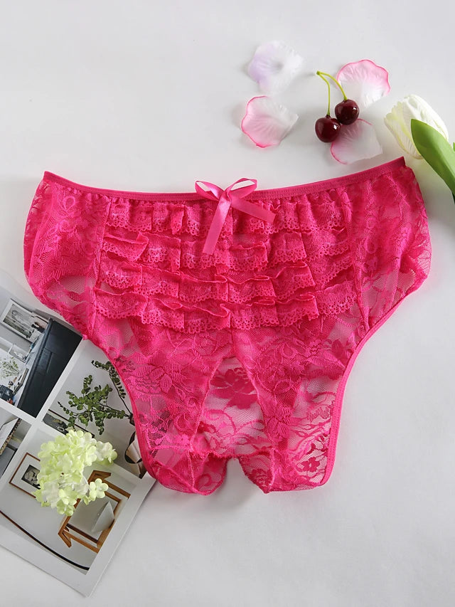 Women's Plus Size Lace Ultra Sexy Panties-Walmel