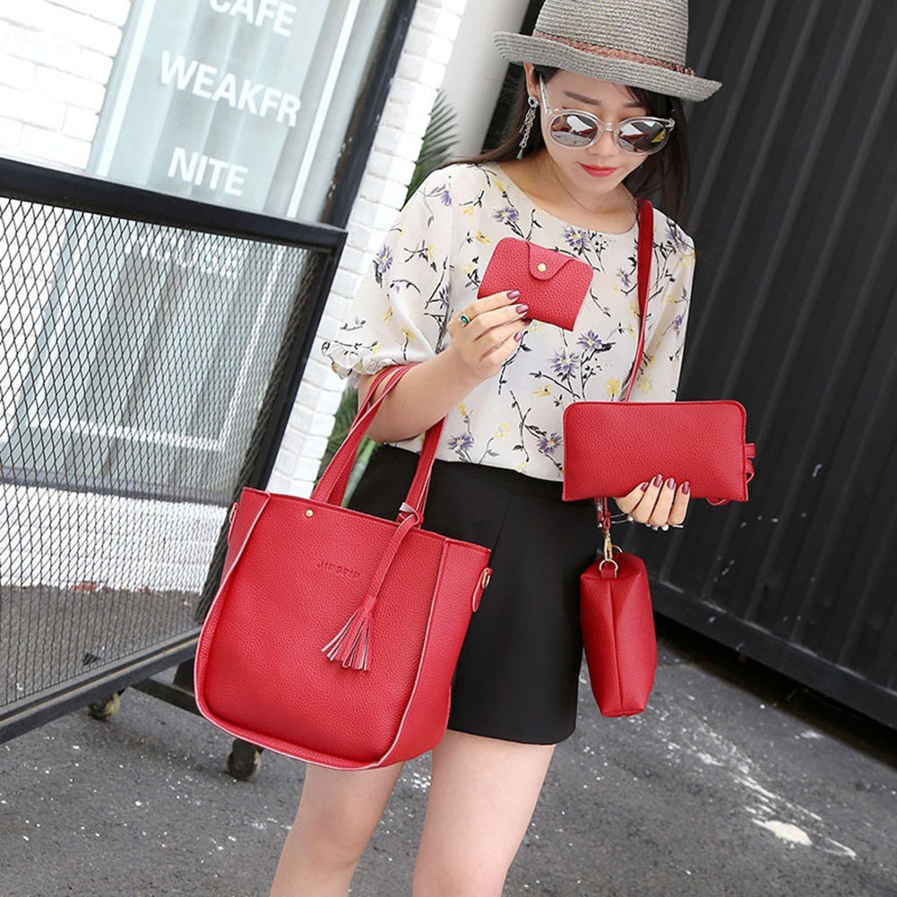 Luxury Fashion Women Tassels Wallet Handbag - Walmel
