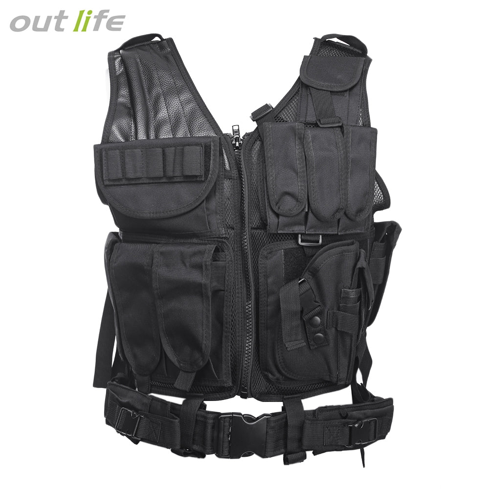 Outlife Outdoor Hunting Military Tactical Paintball Molle Vest - Walmel