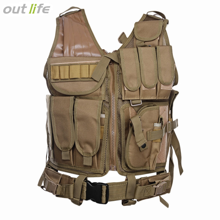 Outlife Outdoor Hunting Military Tactical Paintball Molle Vest - Walmel