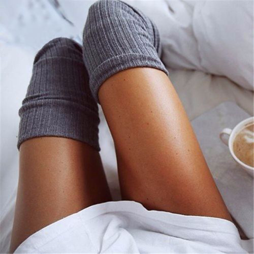 Women's Warm Stockings Solid Colored One-Size - Walmel