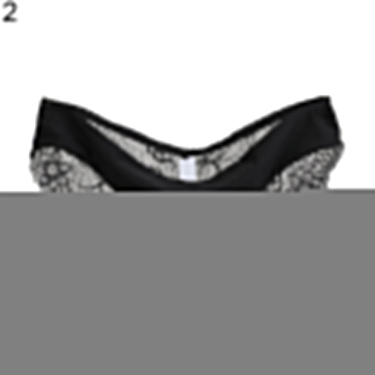 Low Waist Lace Floral Print Seamless Underwear - Walmel